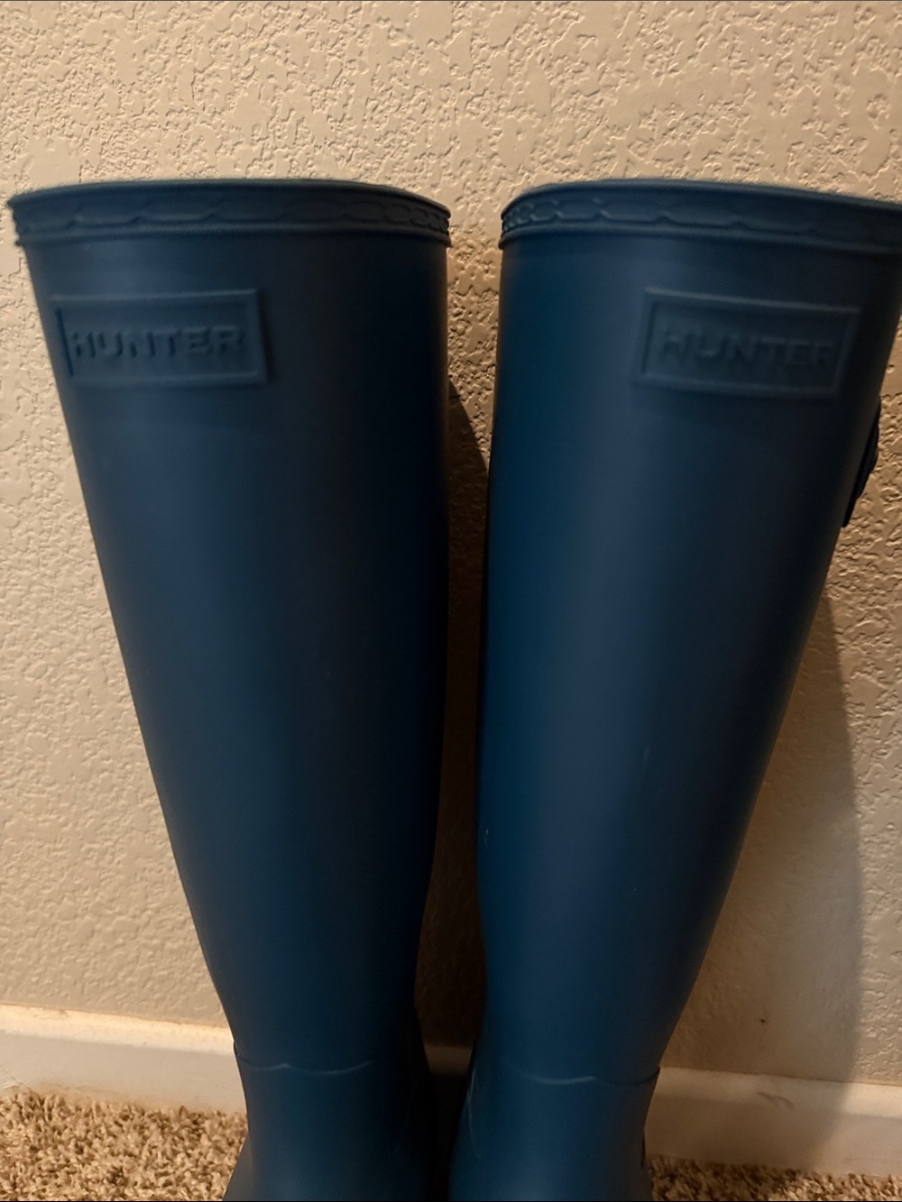 Hunter Navy Blue Tall Rain Boots - Picture 12 of 12